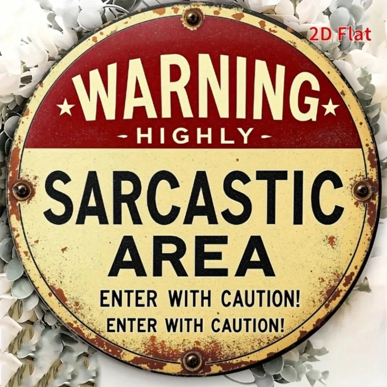 Metal Wall Art Winter Snow Forest 2D Door Decor Sign Farmhouse Street Shop Wall Decor 20x20