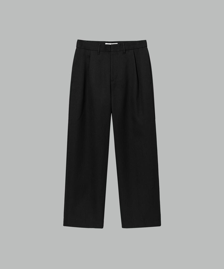 NONBLANK [Set Up] Wool Blend Canvas Loose Fit Setup_Black
