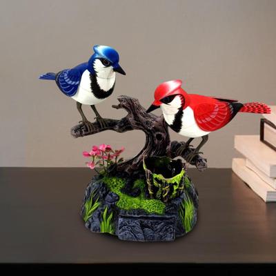 Talking Jay Electric Birds Zabawka dla dzieci Interaktywna Realistyczna Kontrola Dźwięku Biuro Dom