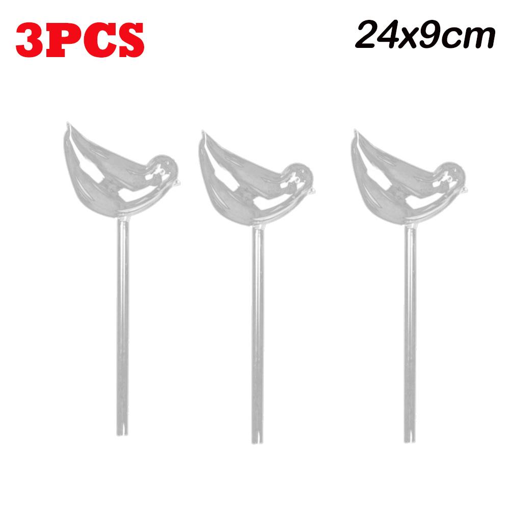 15-3PCS Automatic Plant Watering Bulb PVC Transparent Waterer Self Watering Bulbs Home Garden Plant Dropper Drip Irrigation
