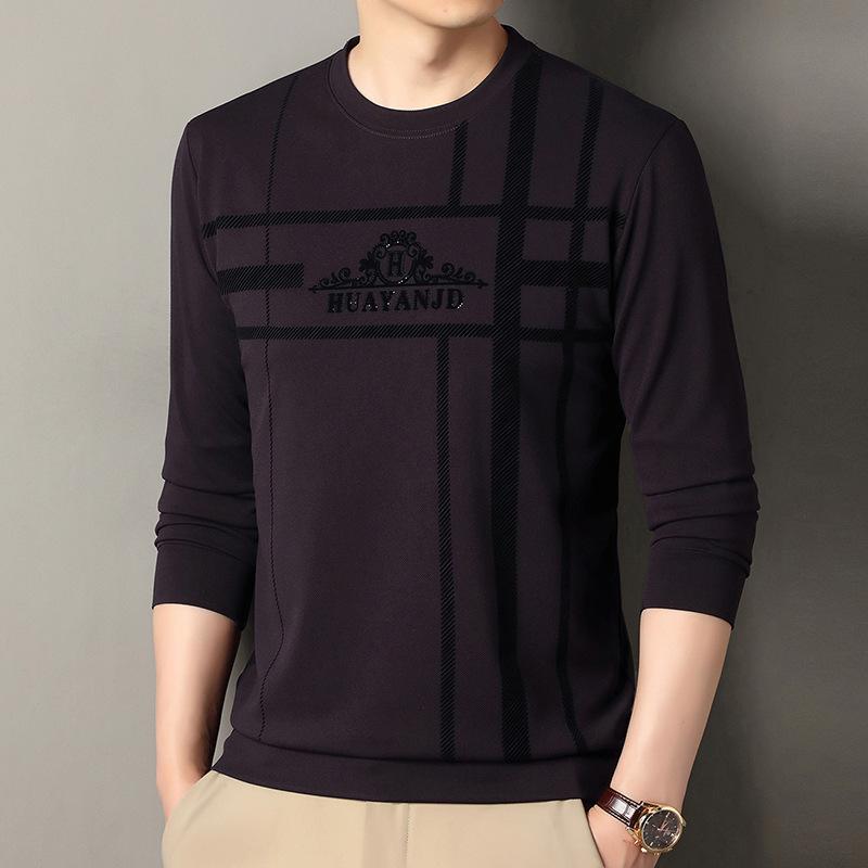Men s Long Sleeve Crew Neck Hoodie Fashion Casual Versatile Top M