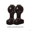 2 Pieces Curtain Rod Bracket Heavy Duty with Random Color Screw Accessory Wall Mount