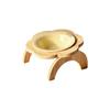Ceramic Elevated Cat Bowl Anti-Spill Raised Cat Food Bowl Flower Shaped Pet Bowl  Neck Protection