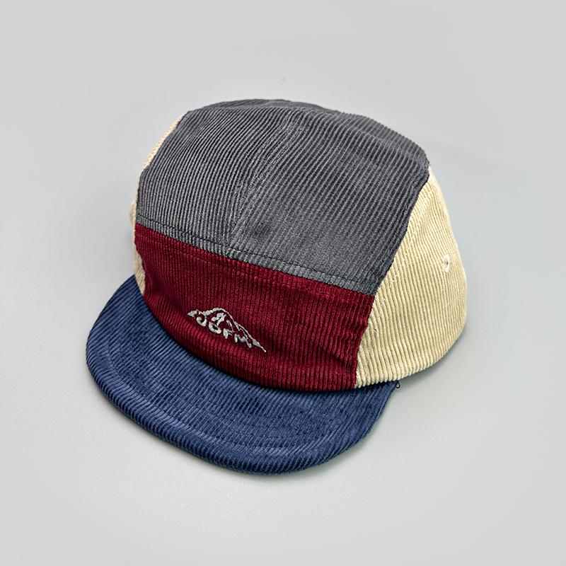 Japanese Embroidery Block Baseball Hats New Unisex Corduroy Breathable Retro Sunshade Versatile Street Fashion Peaked Caps