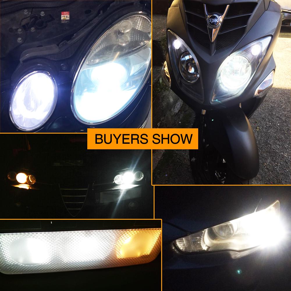 Xukey Car T10 LED Wedge Bulbs 501 168 W5W Lights License Plate Side Reading Lamp