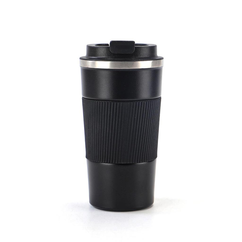 Large Capacity 304 Stainless Steel Coffee Cup with Silicone Sleeve - Double-Wall Vacuum Insulated Travel Mug