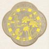 Lotus Flower Design Lily Lotus Decal 6CM Metal Decal Door Decoration Lotus Sticker  Kitchen Sink