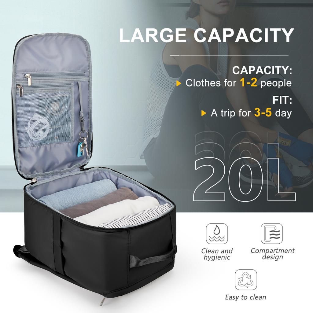 Ryanair Backpack 40x20x25 Cabin Bag, Hand Luggage Travel Backpack for Easyjet Cabin Bag 45x36x20, Laptop Backpack for Women/Men