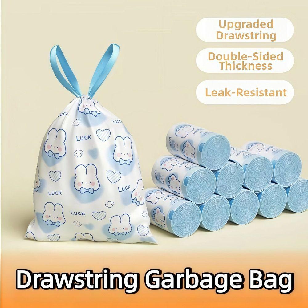Large Capacity Drawstring Garbage Bag Thickened Portable Garbage Bags  Household Items