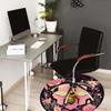 1pc Office Carpet Chair Mats Bee Floral Mandala Design Perfect for Decorating Office Chairs, Living Rooms, Or Bedrooms