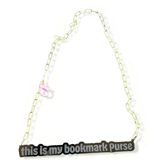 1/2/3Pcs Bookmark Purse Strap Decoration Acrylic Bookmark Purse Golden Chain This Is My Bookmark Purse Strap with Lobster Clasp Book Lover Gifts