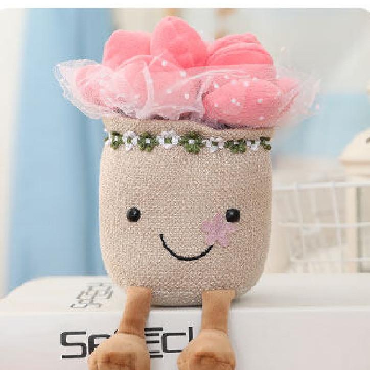 Succulent Plant Plush Doll Cartoon Potted Child Toy Room Decoration Gift Holiday