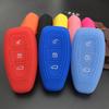 ZAD Silicone Car Key Case Cover for Ford Mondeo Focus Fiesta Kuga C-Max S-Max MK3 Replacement Auto 3 Buttons Key Protector