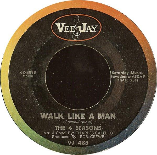 

7inch Record FOUR SEASONS Walk Like A Man 622899 Vee Jay Records 1963 US Rock Used