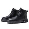 Autumn new men's Martin boots men's leather boots high-top casual leather shoes fashion trendy overalls boots