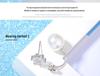 Zhao Liying Guochao Silver Plated Snowflake Earrings - Two Styles In One