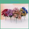 Christmas Flower Bouquet Holiday Decor With Faux Petals For Home Festive Celebration
