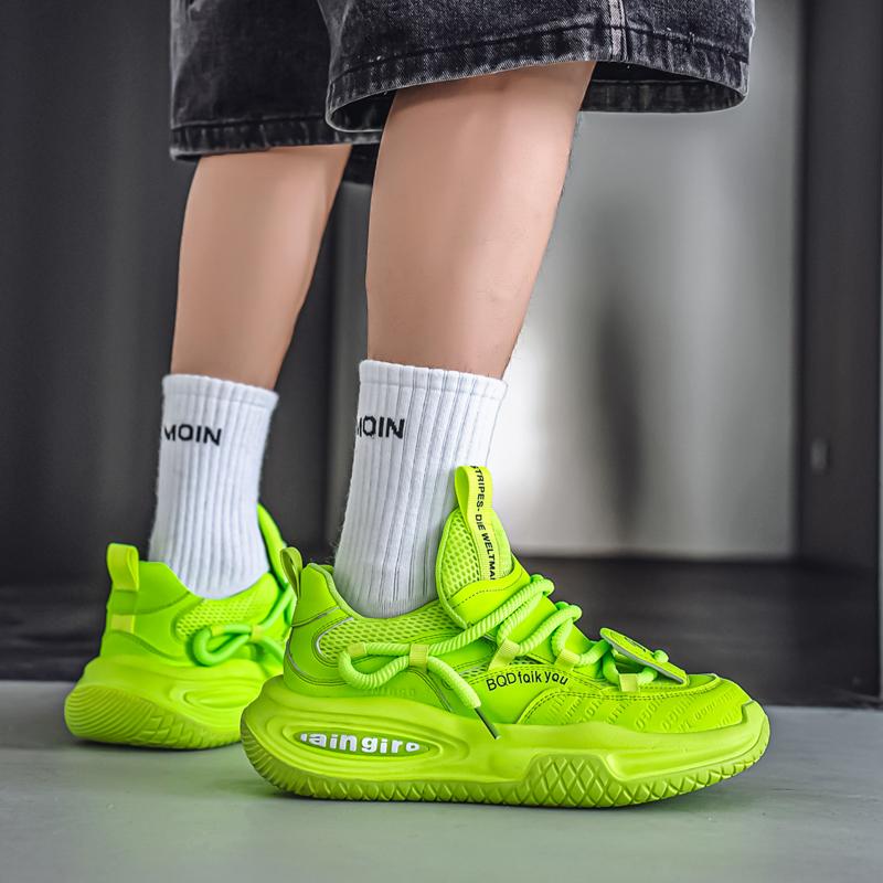 Men's Trend Clunky Sneaker Outdoor Non Slip Breathable Casual Running Sport Shoes Comfortable Work Shoes