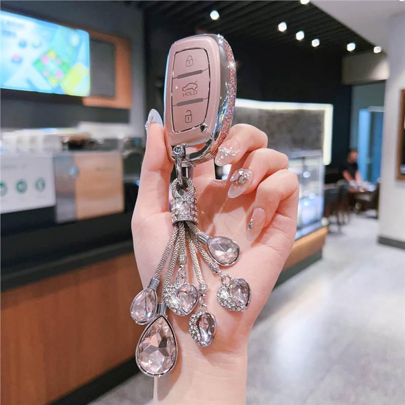 Suitable Key Case for Beijing Hyundai Elantra, ix35, Langdong, Mingtu, ix25, Yue Dong, Rena with Unisex Buckle