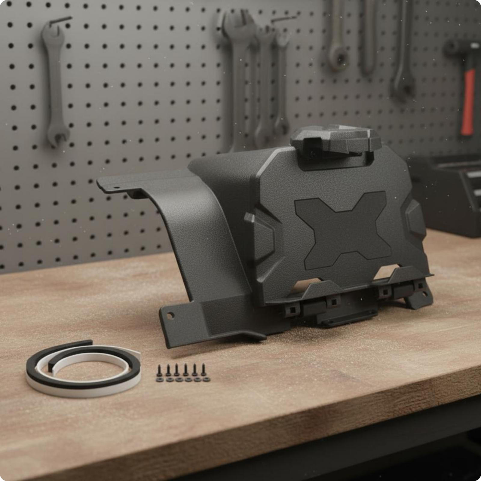 Vehicle Holder Molded Dashboard Mount Sturdy Enclosure Storage StorageBox Bracket