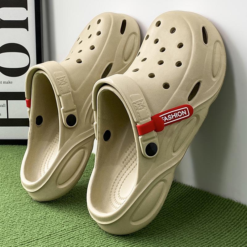 Fashion Summer Slippers Men classic Hole Shoes Comfy Soft Sole Outdoor Indoor Men's  Garden Clogs Beach Shoes Slides