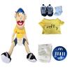 Anime Jeffy Friends Hand Puppet Cartoon Plushie Toy Soft Cartoon Funny Finger Puppet Toy for Brithday Party Toys