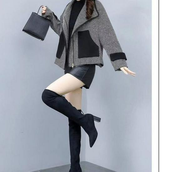 2022 Fall/Winter Short Woolen Coat - Stylish, Youthful, Loose Fit for All-Occasion