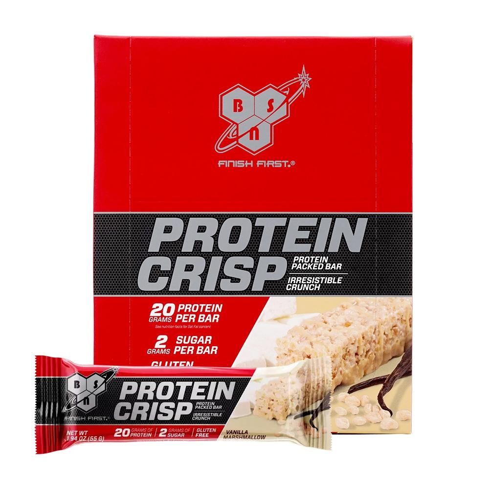 

Protein Crisp Protein Packed Bar Vanilla Marshmallow, 12 Bars