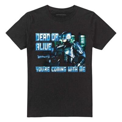 Robocop Unisexowy T-shirt dla Dorosłych Żywy lub Martwy