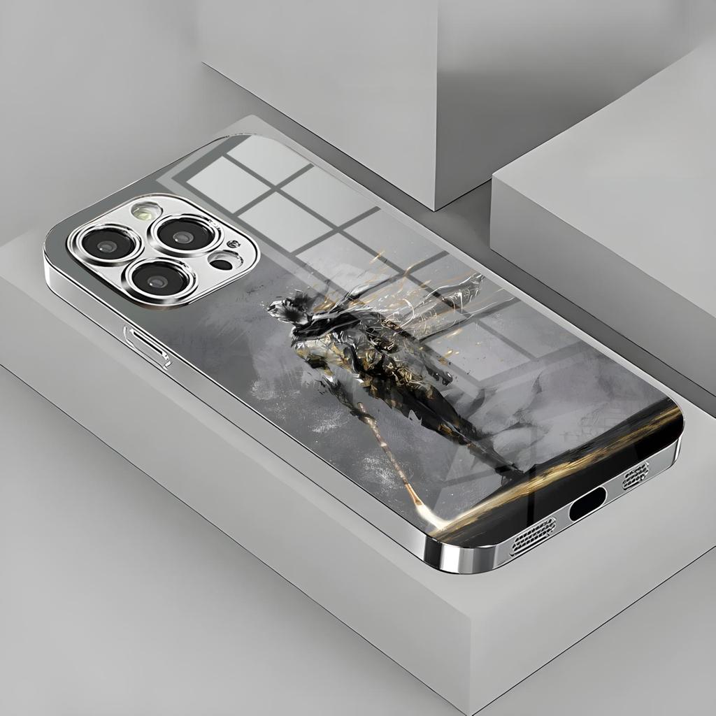 Clair Obscur Expedition 33 Phone Case For iPhone17 16 16e 15 14 13 12Plus Mini Pro Max Electroplated glass Phone Case