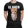 El Gato Meme Sad Crying Cat Munchkin Kitty Meme Men T Shirt Tee Shirt Short Sleeve Crew Neck TShirts Pure Cotton Printed Tops
