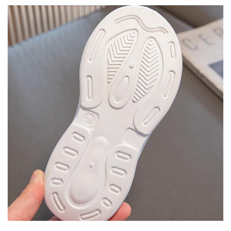 Spring and Autumn New All-match Breathable Soft-soled Girls' Leather Surface Comfortable and Wear-resistant Sports Shoes