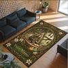Witchcraft Theme Crystal Velvet Rug Personalized Custom Name Text Soft Floor Mat Home Decor