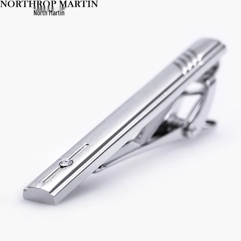 North Martin Men s Formal Silver Tie Clip 5.0*0.6 cm