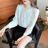 New 2024 Fashion Autumn Long Sleeve Doll Collar Casual Chiffon Blouse Shirt Women Tops Blouses Shirts J465
