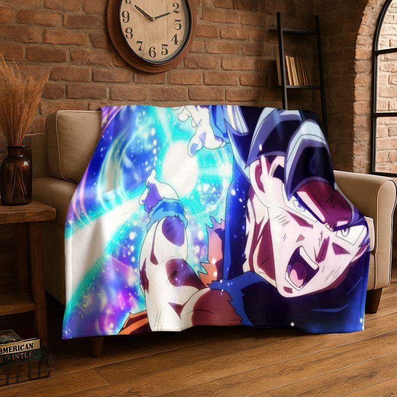 Retro Anime D-Dragon Ball Cartoon Game Soft Flannel Throw Blanket,Cozy Blanket for Bed,Couch,Sofa,Bedroom,Living Room,Travel,kid