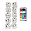 Remote-Control LED Underwater Light Set: 3CM Diamond Rotary, Multi-Color, Waterproof, 12-Pack