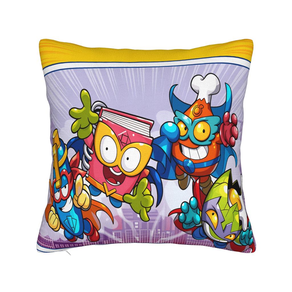 Super Zings Game Pillow Cover  Comfy Cushion Cover Cute Funny Pillow Case For Living Room Bed Chair