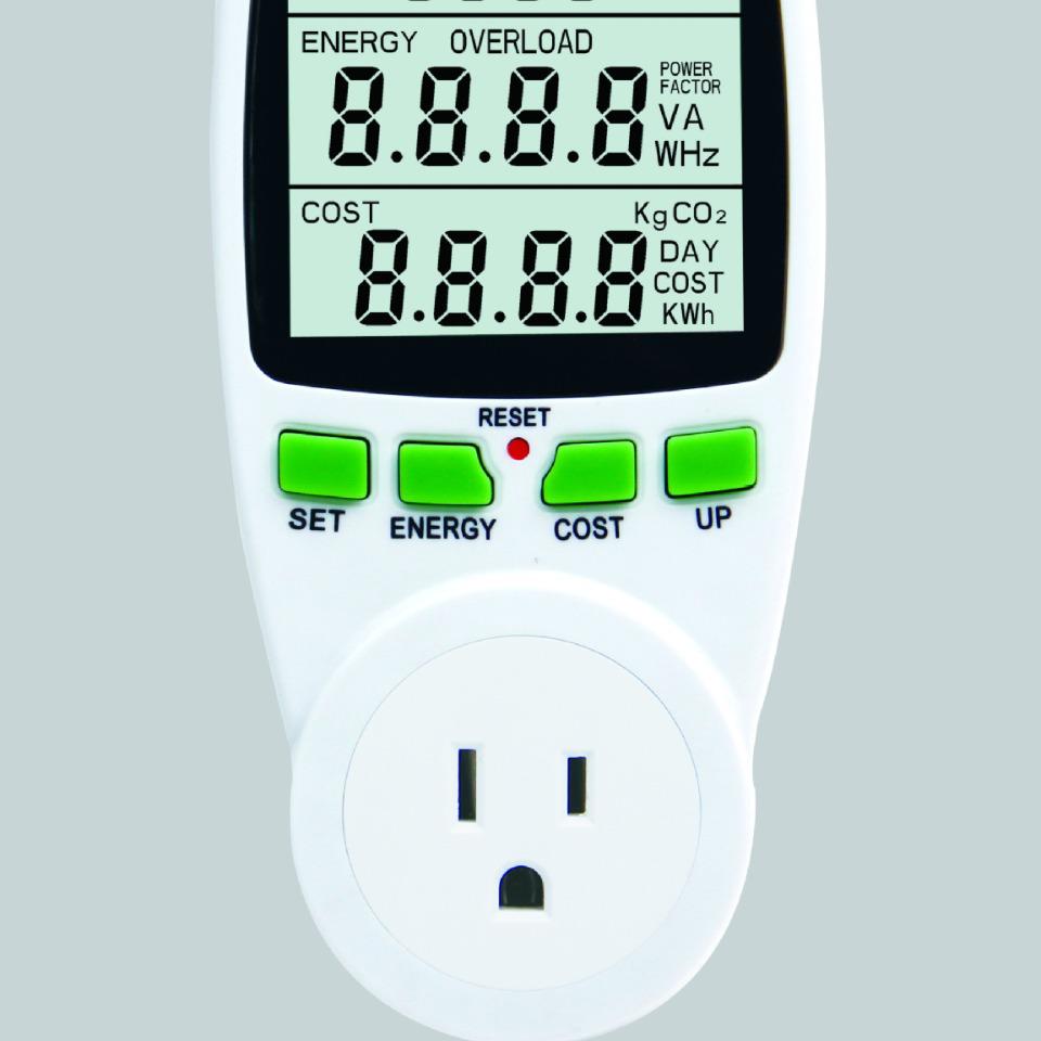 European Standard Smart Energy Meter Socket - Monitors Voltage, Current & Energy Consumption