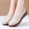 Weiche Mokassins für Damen zum Hineinschlüpfen, lässig, elegant, für den Sommer, atmungsaktives Leder, schwarze Mokassin-Schuhe