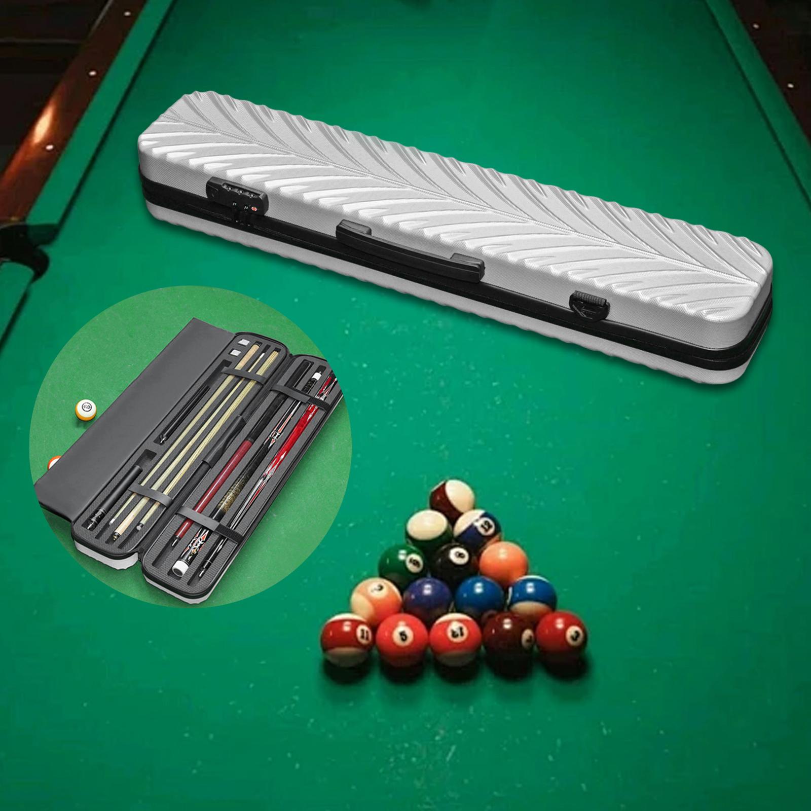 

Кейс для кия для пула Легкий с пенопластом внутри Вмещает 3 турняка и 3 шафта Чехол для переноски кия для бильярда Коробка для хранения Бильярдное оборудование