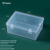 Rectangular Transparent PP Plastic Storage Box for Stationery, Cards, Hardware, Jewelry, and Fishing Gear