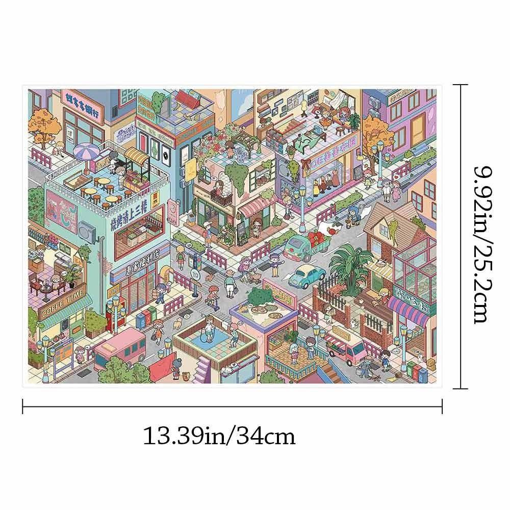 Special Economic Zone 3D City Sticker Kawaii Design DIY Pocket Scene  Festival Decoration