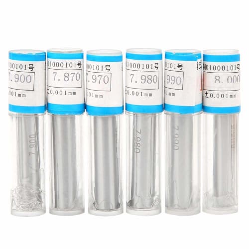 AMONIDA Pin Gauge Set, Durable 50-Piece 7.51-8mm Plug Pin Gauge Set with 0.001mm Tolerance, Bearing Steel Precision Tool for Electronic Boards, Circui