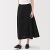 MUJI Women's Cool Flare Skirt, BE1VTA5S, Black, Size S