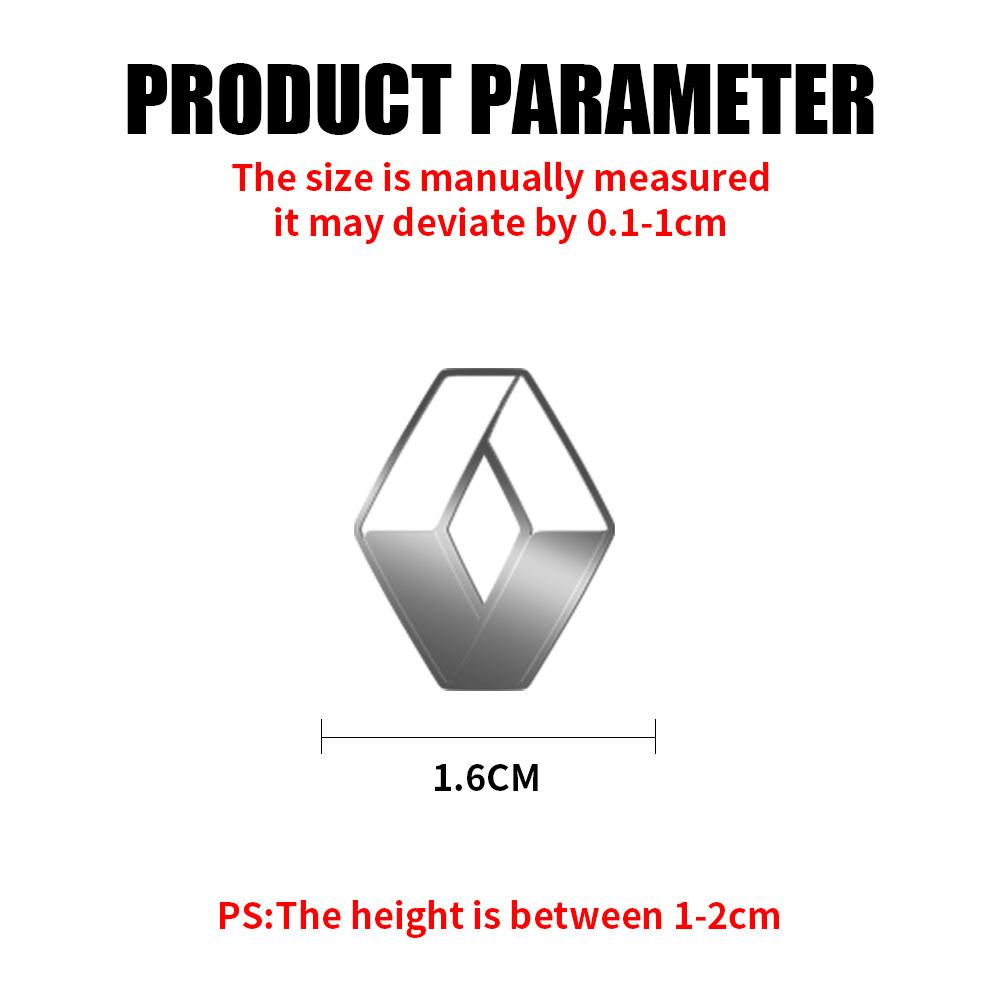 For Renault DACIA Fluence Scenic Loguna Duster Trafic Twingo Clio Captur Megane 3D Metal Car Interior Emblem Stickers Decoration UU1
