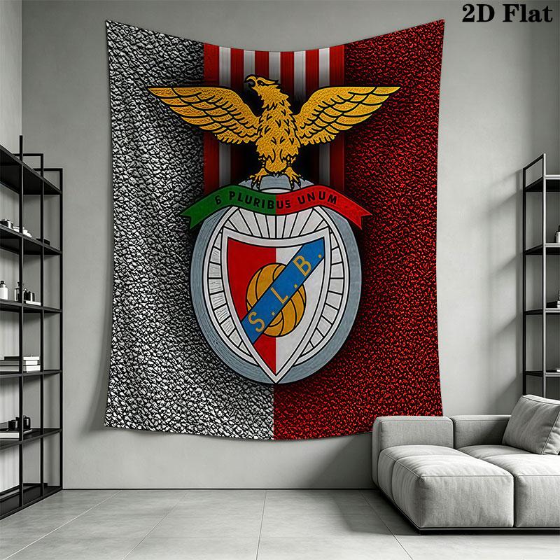 Benfica CLUB Wall Hanging Printed Fabric Blanket Decorative Tapestries for Bedroom Living Room Home Decor