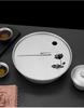 Pure Titanium Tea Tray: Mountain & Water Design, Large Capacity, Chaoshan Gongfu Tea Set, Round Base, Healthy Tea Ceremony Table.