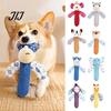 Puppy Teething Chewers Squeaky Plush Dog Toy, Cute Animal Shape, Durable Corduroy Crinkle Paper Chew Reinforced Suture Pet Playthings Interactive