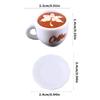Elegant Resin Coffee Cup Set French Style Dollhouses Decors For Realistic Afternoon Coffee Cup Scene 36 Pieces